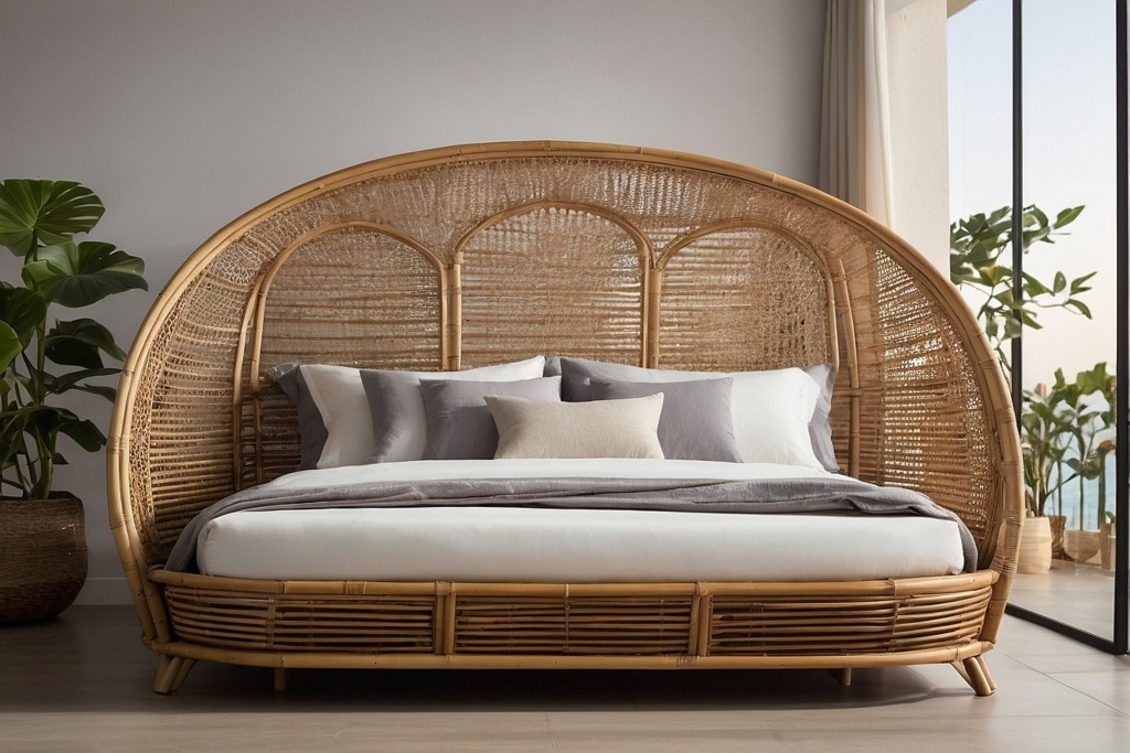 rattan bed